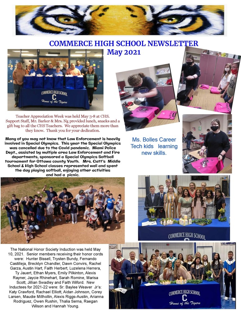 CHS Newsletter (May 2021)