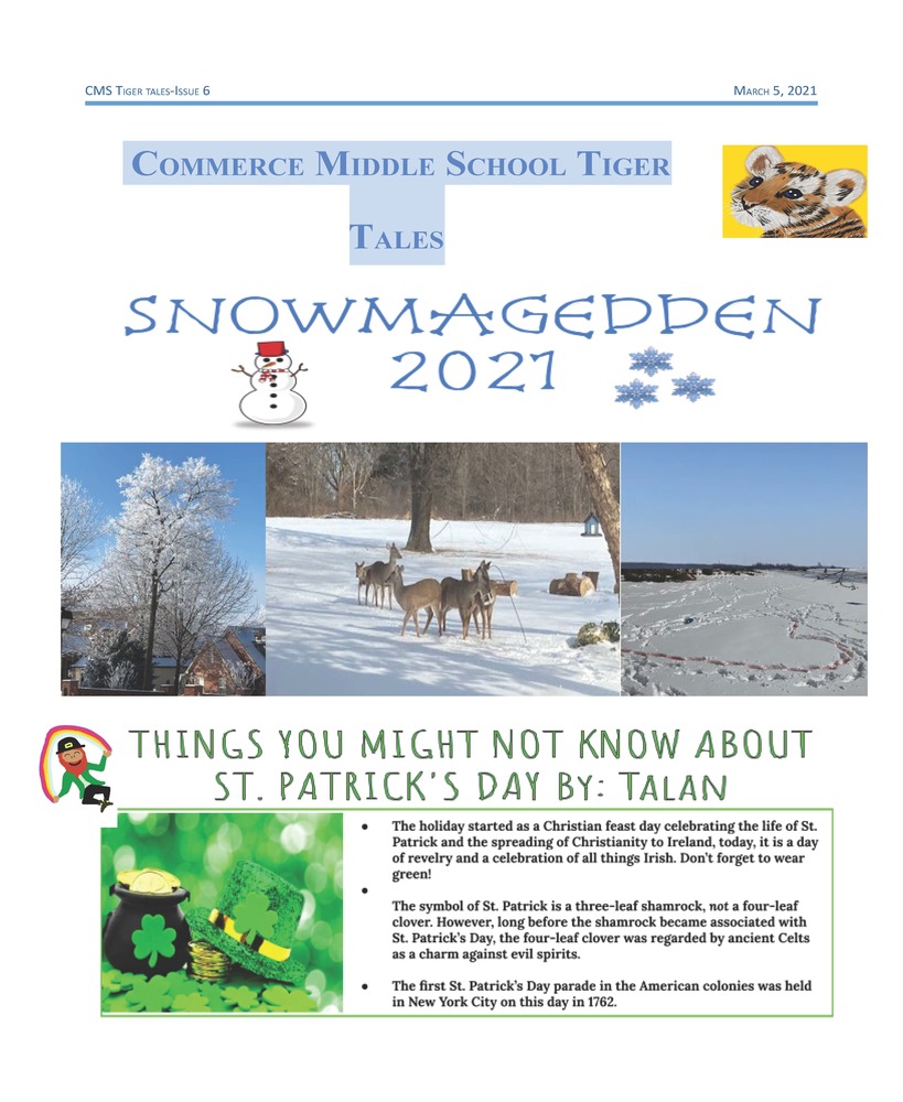CMS Tiger Tales (March 2021)