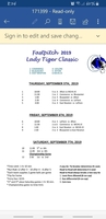 2019 Lady Tiger Classic