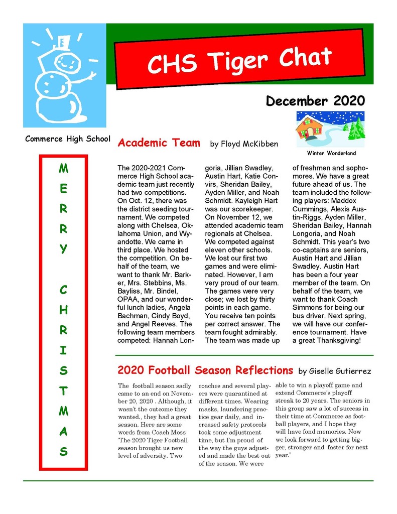 Tiger Chat (December 2020)